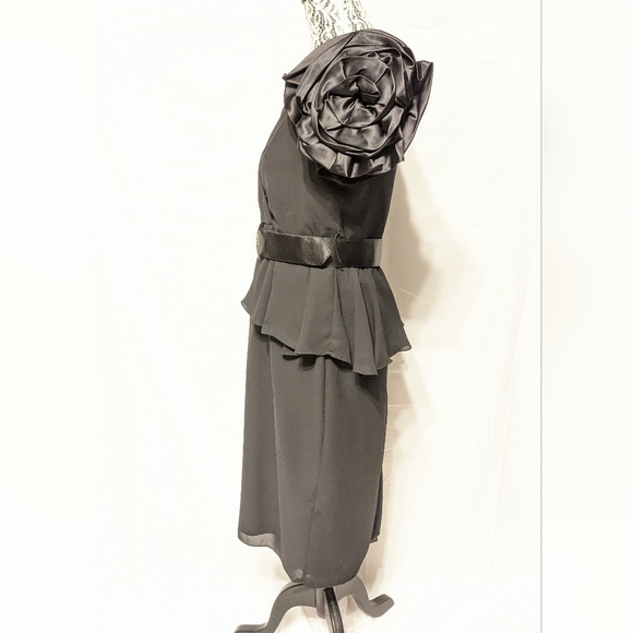 ILGWU MADE IN THE USA BLACK COCKTAIL DRESS! - Picture 2 of 6